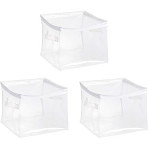 Amazon Basics Clear Zippered Organizers, 3-Pack