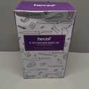 hecef 15 Pieces Kitchen Knife Set with Built-in Sharpening Wooden Block, Dishwasher Safe, High Carbon Stainless Steel Knife Block Set with Steak Knives, Kitchen Scissors, Purple