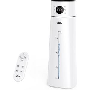 JRD Humidifier Large Room, 8L/ 2.1Gal Ultrasonic Cool Mist Humidifier for Bedroom, Quiet Humidifier with Remote Control, 10 Mist Modes, 24H Timer, AI Mode for Baby Home Office Adults Plants