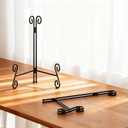 Easel Stand, 12 Inch Plate Stand, 2 Pack Metal Plate Holder for Display, Iron Plate Stands for Picture Frame Record Album Collectibles