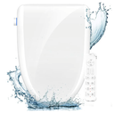 FVZ Bidet Toilet Seat Elongated Smart Heated Toilet Seat with Warm Water & Dryer, Feminine & Child Wash, Self-Clean Stainless Steel Nozzle, Adjustable Water Pressure, Slow Close Lid