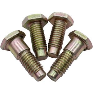 4PCS 64-81 Front Seat Belt Floor Pan Mounting Attachment Bolts Bow Tie Head Hardtop