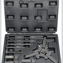 Harmonic Balancer Damper Pulley Remove Extractor Kit Compatible with Ford, GM, Chrysler, Cadillac, Chevy Trucks, Mitsubishi, Upgraded Version 3 Jaw Puller