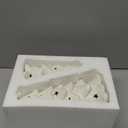 DN DECONATION Christmas Tree with Lights, Tabletop Xmas Trees with Star-Cutouts Leaves, 2Pcs White Prelit Ceramic Christmas Tree Figurines Holiday Centerpieces for Mantel & Shelves Decor (Set of 2)