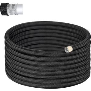 EVIL ENERGY 10AN PTFE Fuel Hose Line, AN10 Fuel Line E85 Nylon Braided 20FT Black