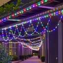 XIXIANGLIAN Globe String Lights, 13.1 Feet 138 LED Color Changing String Lights - 8 Modes, Waterproof Fairytale Lights for Party, Holiday, Wedding Decoration. (Multicolor, USB)