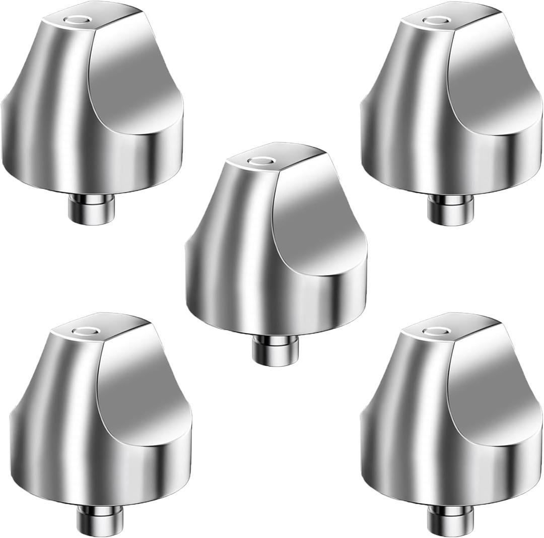 WB03X32194 WB03T10329 Compatible with GE Cafe Stove Knobs, WB03X25889 Cooktop Knob Replacement for GE Cafe Cooktop, Fits CGP350 & CGP650 Series, 5 Pack