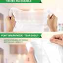 FORID Clear Small Trash Bags, 1.2 Gallon Garbage Bags, Wastebasket Bin Liners 220 Count Plastic Trash Bags for Bathroom Bedroom Office Garbage Can 5 Liters - Durable & Thick Trash Bag