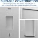 Thermostats Wall Plate T119 Fits For PRO1 IAQ Thermostats, Universal Thermostat Wall Plate White 1 Pack