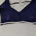 ABOCIW Long Sleeve Workout Tops for Women with Built in Bra Halter Open Back Croped Gym Top Yoga Athletic Shirts M