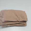 MooMee Bedding Pillowcases Pack of 2 100% Washed Cotton Linen Like Textured Breathable Durable Soft Comfy (Solid Brown, King)