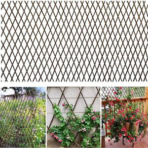 Expandable Garden Trellis Plant Support Willow Lattice Fence Panel for Climbing Plants Support 36x92 Inch (1)