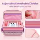 Sun3drucker Carrying Case for Toniebox 2/1,Carrying Travel Bag for Toniebox Starter Set and Tonie Figures, Toniebox 2 Audio Player Bundle Portable Storage Bag (Pink)