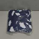 Baby Bassinet Sheets 4 Pack Compatible with 33" x 20" Mika Micky, Baby Delight, Dream On Me, AMKE and Other Rectangle Bassinet Mattress, Ultra Soft & Skin Friendly, Washer & Dryer (for Mika Mikcy & Baby Delight & Bedside Sleeper, Navy Blue Cloud)