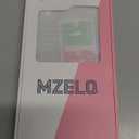 MZELQ TPU Wallet Compatible with iPhone 16 Pro Case, Card Holder Camera Protection Cover + Screen Protector, Push-able Slot for Girls Women -Black