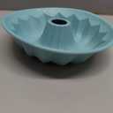 FunSiltasy Silicone Cake Mold Flower Shaped - Non-Stick Pan, Reusable Flexible Baking Mold for Cakes Cupcakes Chocolate, Easy to Clean Blue Baking Supplies