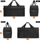 Fitdom 130L 35" Heavy Duty Extra Large Duffle with Upgrade Zipper, Durable & Water Resistant. Perfect as Camping Bag Travel Storage Tent Storage Sports Equipment Bag For Coaches & More