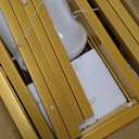 Asee'm Flower Display Stand With 12PCS Buckets 3 Tier Flower Cart Display Stand with Wheels Heavy Duty Moving Metal Plant Stand Flower Bar Flower Rack for Florist Indoor Outdoor Patio Garden Gold