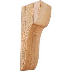 Ekena Millwork COR06X08X20CAR00RWR 6"W x 8"D x 20"H Carmel Rough Sawn Corbel, Western Red Cedar
