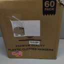 HOUSE DAY Black Plastic Hangers 60 Pack, Clothes Hangers with Non Slip Hooks, Durable & Space Saving Coat Hanger, Light-Weight Clothing Hanger, Perfect Closet Organizer for Everyday Use