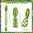 24 Pack Christmas Garland Hanger for Mantle Christmas Garland Hooks Wreath Ties Fireplace Stocking Holder Reusable Silicone Adhesive Straps for Fireplace Staircase Front Door (Light Green)