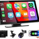 Haudio Portable Car Stereo,HD Touchscreen for All Vehicles,with Apple CarPlay & Android Auto with Backup Camera/Mirror Link/Voice Control/Bluetooth/GPS/AUX/FM Satellite Radio (7 inch)