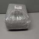 Waffle Bath Mat-Runner Rug, Super Absorbent Non Slip Bath Mats for Bathroom Machine Washable Long Rugs with Tassels, Bath Rugs for Bathroom Floor Beside Tub, 2' x 6' (Light Grey)