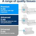 Tork Advanced Facial Tissue White Soft, Gentle 2-Ply, F1 Dispenser Compatible 30 Boxes x 100 Tissues (TF6810)