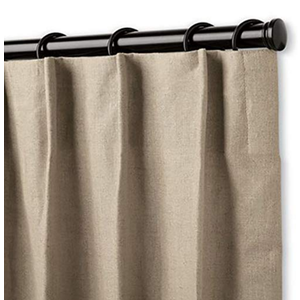 Add Pinch Pleat to Our Custom Made Curtain, Wide 1 Panel Single Pinch Pleat, 130x90 in