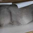 Cindeer 26 Pcs Ceramic Christmas Village Set 8 LED Christmas Village Houses 16 Xmas Trees Farmhouse 2 Lamp Post Scenes Decor White Tabletop Decoration (Classic)