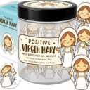 Positive Virgin Mary Jar, Mothers Day Gift For Mom, Christian Gifts For Women, Daily Encouragement Scripture Cards, Cute Faith-Based For Mom Daughter (Virgin Mary)