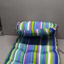 Adirondack Chair Cushion, High Back Patio Cushions with Adjustable Ties, 48.8x20.4x4.3, Waterproof Tufted Pillow, Fade Resistant Seat Rocking Chair Cushion for Indoor/Outdoor, Stripe Blue, 2