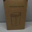 3 Pack Bathroom Trash Can with Lid, 2.5 Gallon Small Slim Trashcan, Automatic Trash Can Touchless, Motion Sensor Waterproof Plastic Trash Bin for Bedroom Kitchen Office Living Room (White)