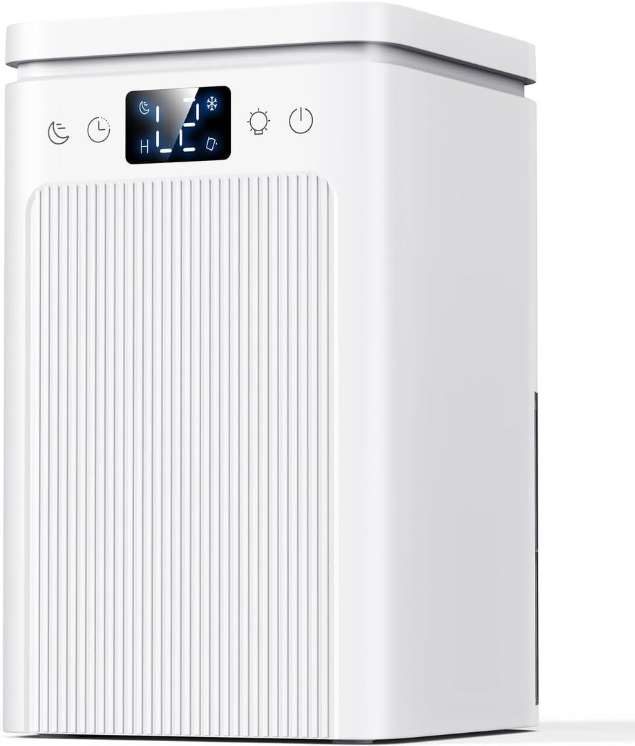 Dehumidifier,75 OZ Water Tank, Quiet Dehumidifiers for Home,Basement, Bedroom,Bathroom, RV,Closet with Auto Shut Off, Sleep Mode,Timer,7 Colors LED Light(2200ML