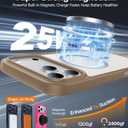 Magnetic for iPhone 17 Pro Max Case,[Anti-Slip][Compatible with MagSafe][Military Grade Drop Protection] Shockproof Protective Translucent Matte Phone Case for iPhone 17 Pro Max Case,Brown