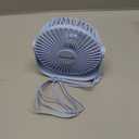 Gaiatop USB Desk Fan, 3 Speeds Strong Airflow, 5.5 Inch Portable 90 Rotate Quiet Cooling, Small Personal Table Fans for Bedroom Home Office Travel Blue
