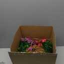 HyeFlora Artificial Faux Hanging Plants Flowers Basket for Summer Outdoor Outside Decoration, Fake Silk UV Sun Resistant Look Real Colorful Daisy Eucalyptus for Porch Home Patio Balcony Yard (Mix)