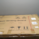 TSJ OFFICE Large Rolling Whiteboard - Dry Erase Magnetic 48 x 32 Inches White Board Height Adjust Double Sides Mobile Portable Easel on Wheels, Dry Erase Board with Stand for Office, Home & Classroom (Black)