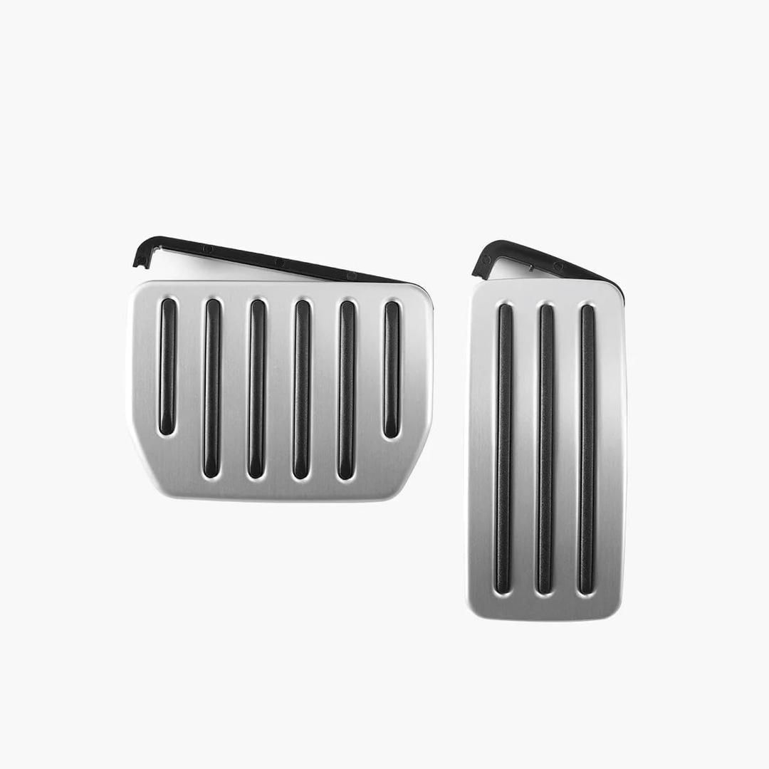 TPARTS Aluminum Self-Flip Lock Performance Pedal Sets Accelerator Brake Pedals Cover for Tesla Model 3 & Model Y Non-Slip Protector Accessories Foot Pedal Pad Replacement