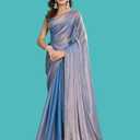 BackBox Trending Two-Tone Fandy Silk Saree with Designer Border Viral Insta Tiktok Party Wear Sari, One Size 