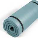 Tone Fitness 1-Inch Thick Yoga Mat | High-Density, Non-slip Exercise Mat with Carrying Strap for Yoga, Pilates, & Home Gym Workouts | Multiple Options