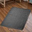 Sycoodeal Office Chair Mat for Hardwood & Tile Floor, 36" x 55" Heavy Duty Computer Gaming Chair Mat for Rolling Chairs Non-Curve, Anti-Slip, Floor Protector for Home Office (Black)