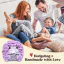 2 x BUNYISCN Funny Positive Crochet Hedgehog Birthday Gifts for Women Men, Emotional Inspirational Crochet Decor Gifts Christmas Stuff Gifts for Her Him Daughter Sister Friend