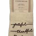 Homewear Embroidered Hand Towels - Grateful Thankful Blessed