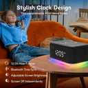 Bluetooth Alarm Clock 12/24H, Black