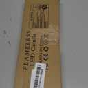 12 Pcs Flameless Taper Candles with Remote Timer, 11" Long Battery Operated Taper Candles, Flickering 3D Flame, Plastic Fake LED Candlesticks for Home Wedding Party Holiday Decor, Ivory