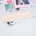 2 x Dads Ice Cream Spoon, Dad Gifts from Daughter, Birthday Gifts Christmas Stocking Stuffers for Dad, Gift for DAD Who Wants Nothing, Fathers Day Stainless Steel Ice Cream Spoons, Husband Gift from Wife