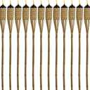 TIKI Bamboo Tiki Torches 12-Pack Weather-Resistant Outdoor Dcor with Easy-Pour Wide-Mouth Canister Refill for Patio, Garden, Backyard, and Parties, 57-Inch Citronella Torches