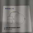 Recessed Lighting 4 Inch 4Packs, 6000K Anti-Glare LED Can Lights, 9W 750LM High Brightness Dimmable Recessed Lights, Easy-to-Install Wafer Light with Junction Box, ETL & FCC & IC