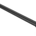 Alzassbg 6 Pack Matt Black Cabinet Pulls, 7 Inch(177.8mm) Hole Centers Knurled Kitchen Cabinet Handles for Cabinets and Drawers AL3017MB